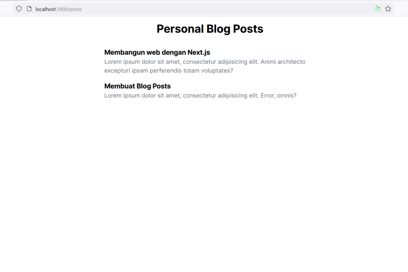 posts page Posts page!